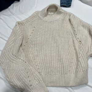 H&M Cream Turtleneck Sweater